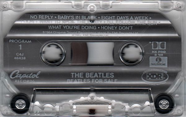 Beatles For Sale tape