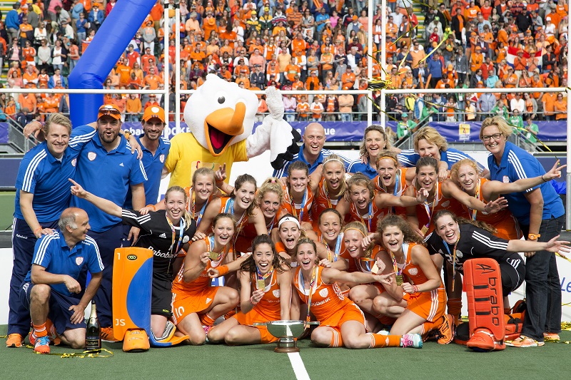 Op het WK hockey in Den Haag veroveren de Nederlandse dames de wereldtitel door met 2-0 Australië te verslaan (PRO SHOTS/Willem Vernes)