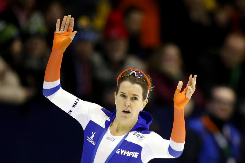 Ireen Wüst pakt voor de vierde keer de Nederlandse allroundtitel. (PRO SHOTS/Henk Jan Dijks)