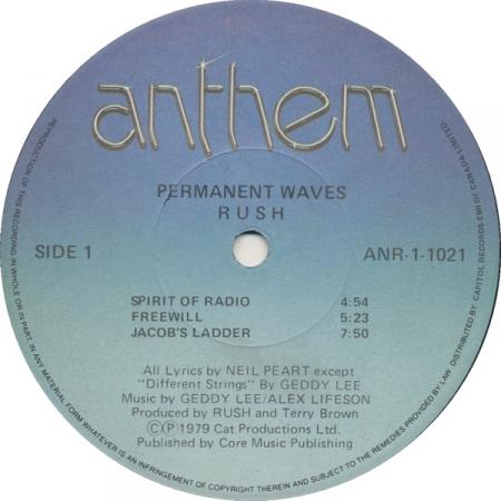 Rush - Permanent Waves A