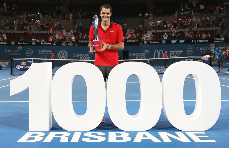Roger Federer boekte de 1.000e overwinning uit zijn loopbaan (Pro Shots/Action Images)