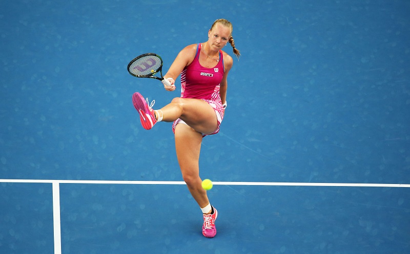 Bertens tijdens haar wedstrijd tegen Bouchard (PRO SHOTS/Actionimages)