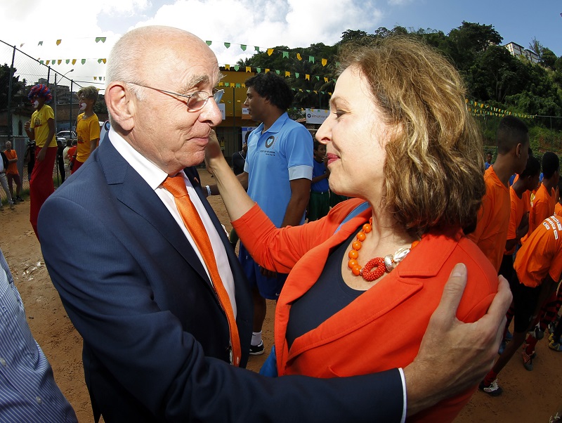 Van Praag en Schippers in Brazlië tijdens het WK voetbal afgelopen zomer (PRO SHOTS/Stanley Gontha)