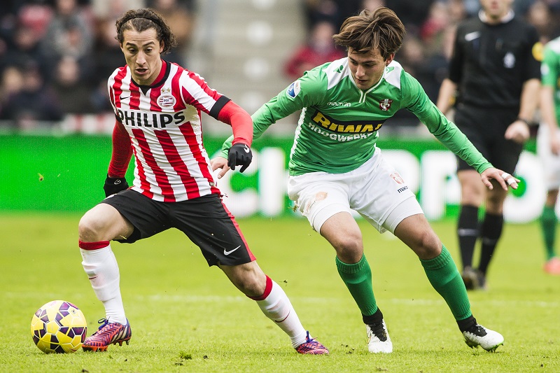 Andrés Guardado was dit jaar een van de grote namen bij PSV (Pro Shots/Erwin Spek)