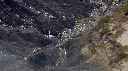 Crashsite Germanwings A320