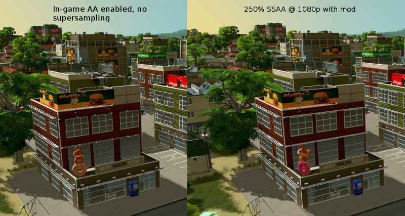 Cities: Skylines dynamic resolution mod