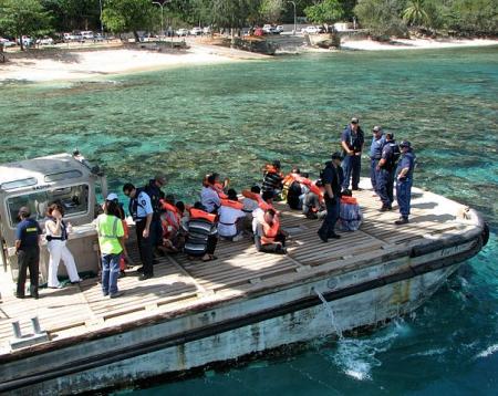 Boot onderschept bij Christmas Island