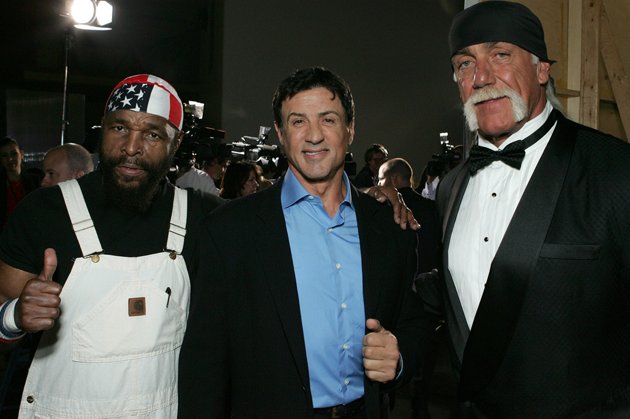 Mr. T, Sylvester Stallone en Hulk Hogan