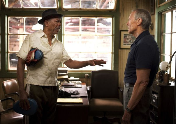 Morgan Freeman en Clint Eastwood in Million Dollar Baby