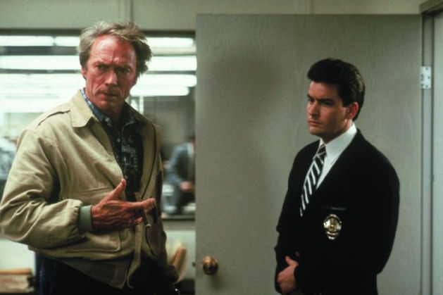 Clint Eastwood en Charlie Sheen in The Rookie