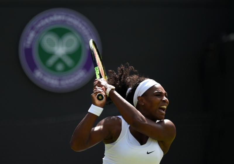 Serena Williams stond achter, maar vocht zich toch langs Heather Watson. (PRO SHOTS/Actionimages)