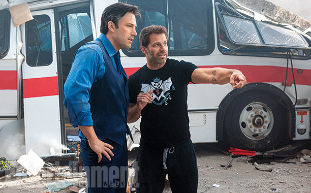 Ben Affleck met Zack Snyder (Foto: Clay Enos/Entertainment Weekly)