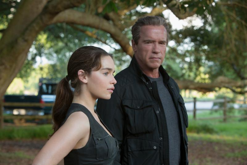 Terminator Genisys: Emilia Clarke en Arnold Schwarzenegger