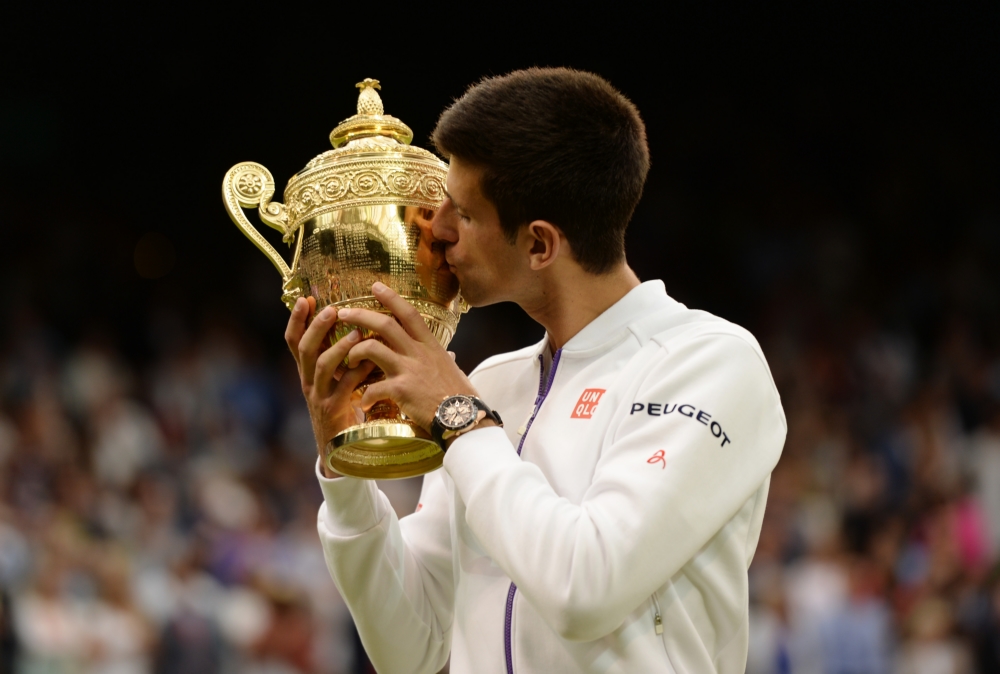 Novak Djokovic voor de derde keer de beste op het gras van Wimbledon. (PRO SHOTS/Action Images)
