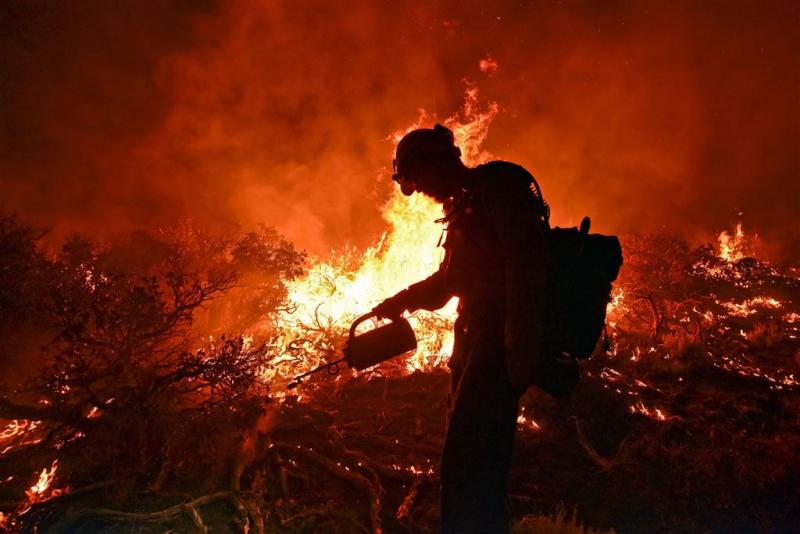 Natuurbrand raast over Amerikaanse snelweg