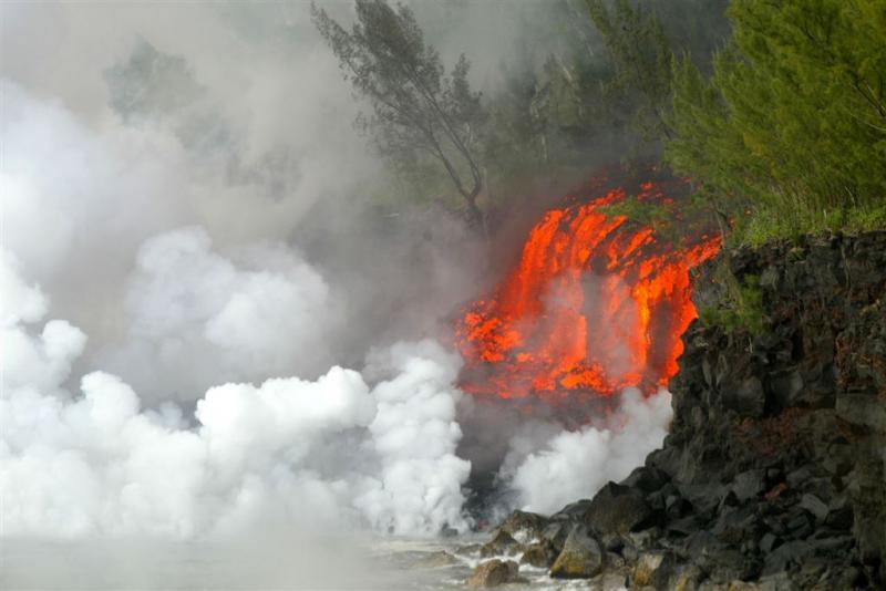Vulkaanuitbarsting op Réunion