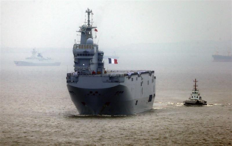 Geen Franse marineschepen naar Rusland