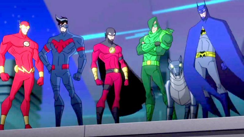 Batman Unlimited: Animal Instincts - Flash, Nightwing, Red Robin, Green Arrow en Batman