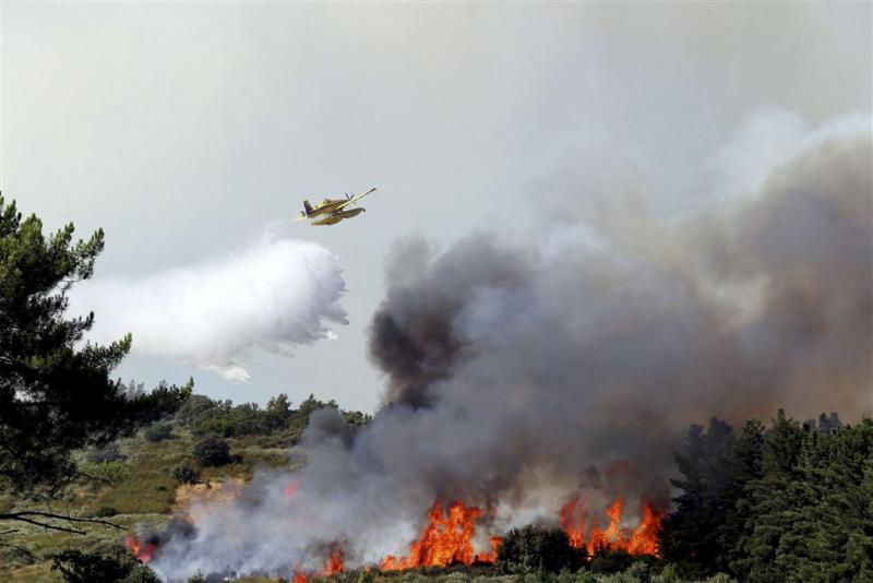 Grote bosbrand in westen Spanje