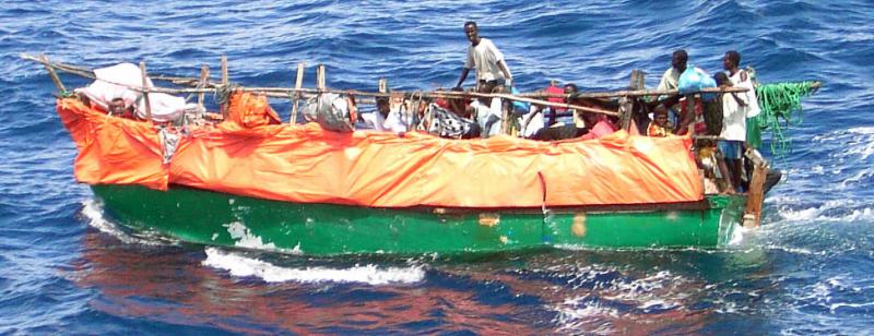 Bootvluchtelingen (wikimedia Commons)