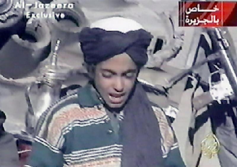Zoon Bin Laden roept op tot aanslagen