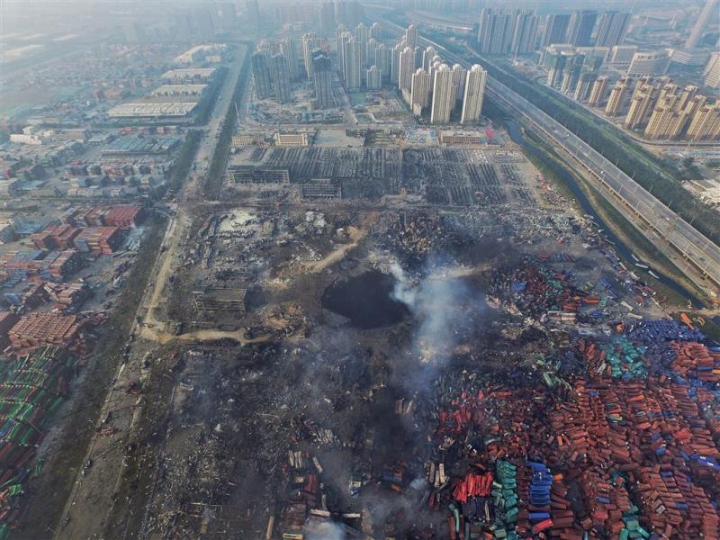 'Schade Tianjin 1 tot 1,5 miljard dollar'