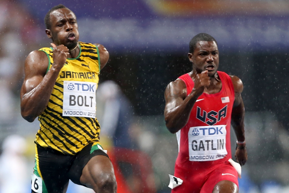 Bolt was Gatlin nipt de baas in de WK-finale van 2013, waarna ze slechts twee keer tegen elkaar liepen, beide keren in hetzelfde jaar (PRO SHOTS/DPPI)