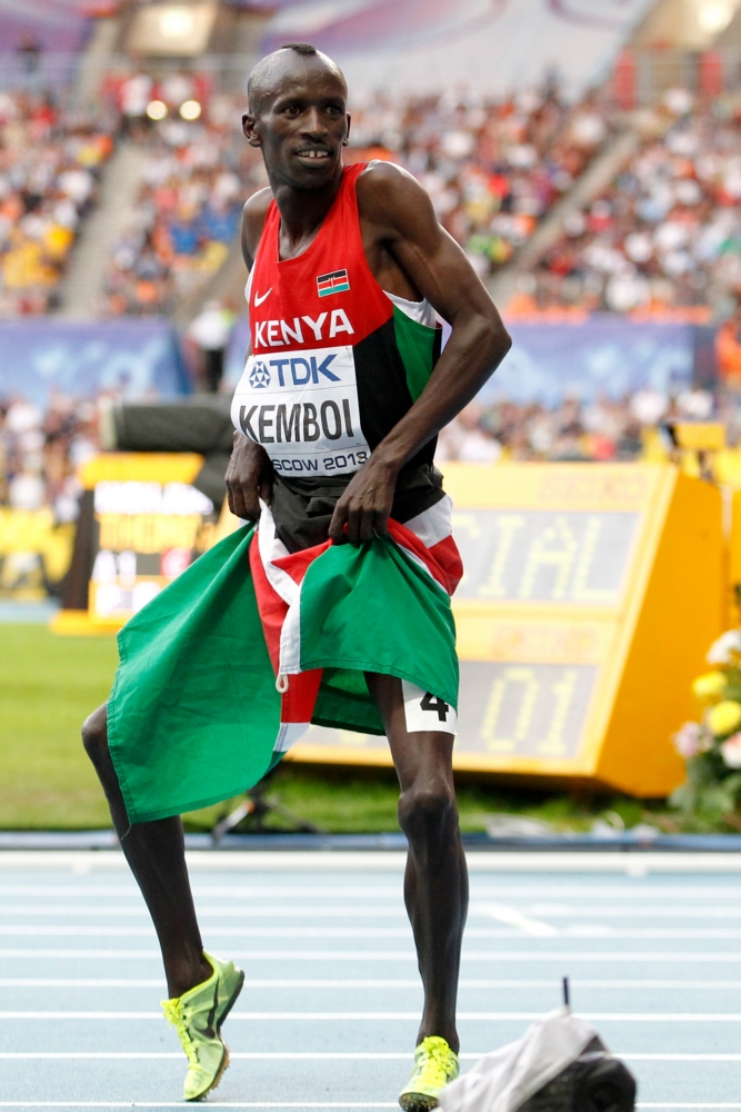 Gaat Kemboi voor het eerst sinds 2009 verslagen worden op een mondiaal titeltoernooi? (PRO SHOTS/DPPI) Gaat Kemboi voor het eerst sinds 2009 verslagen worden op een mondiaal titeltoernooi? (PRO SHOTS/DPPI)