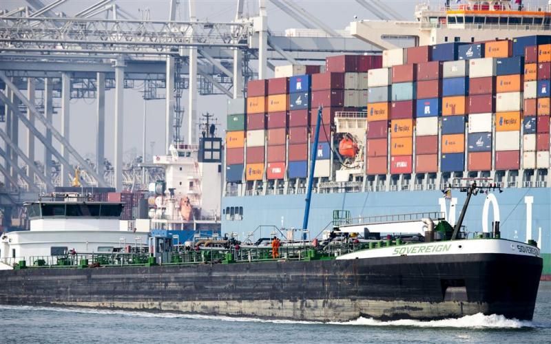 China domineert containervervoer Rotterdam