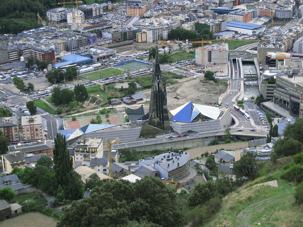 Escaldes-Engordany, de laatste stad van Andorra (Foto: WikiCommons)