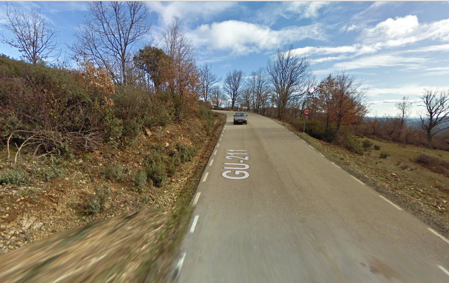 De wegen rond Palancares (Foto: Google Streetview)