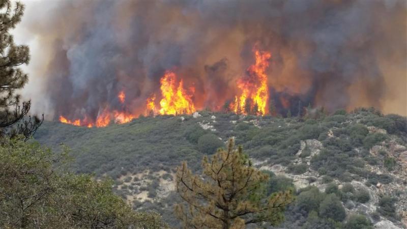 Bosbranden Californië nog niet in bedwang