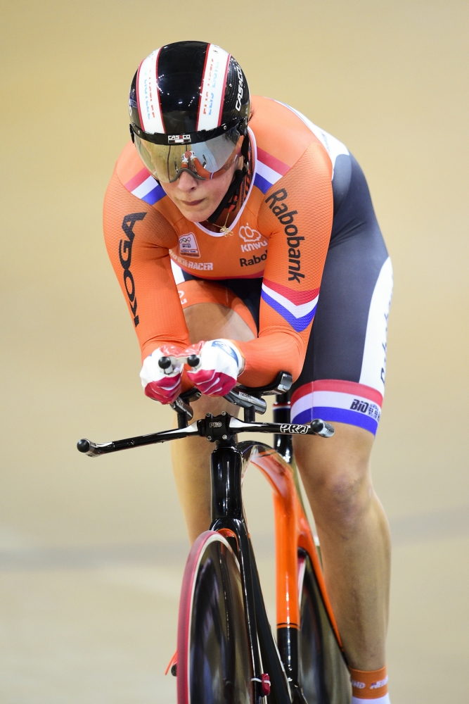 Sprintster Elis Ligtlee is een van de grootste Nederlandse medaillekandidaten bij het baanwielrennen in Rio (PRO SHOTS/Panoramic)