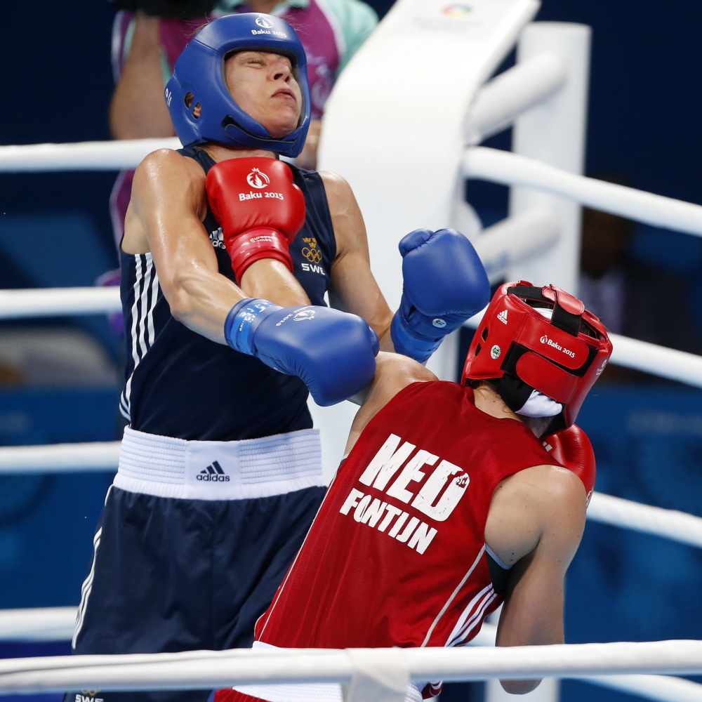 Nouchka Fontijn slaat zich een weg naar goud op de Europese Spelen in Baku in 2015 (PRO SHOTS/Henk-Jan Dijks)