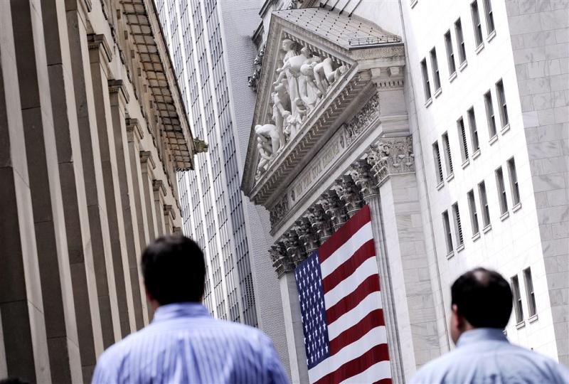 Wall Street flink in het rood