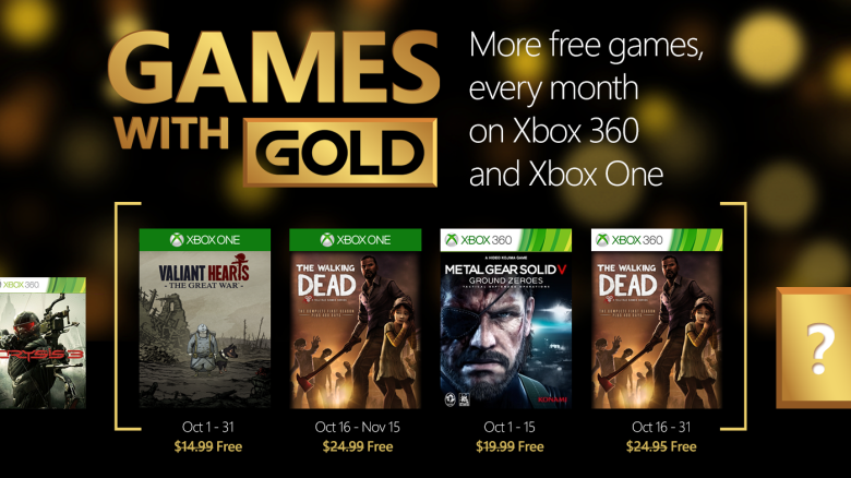 Games with Gold oktober 2015