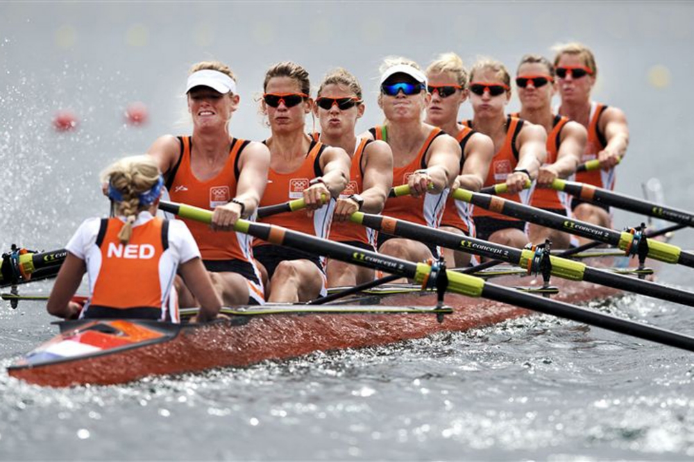 De vrouwen acht was de enige boot die Nederland een olympische medaille bezorgde in 2012 (PRO SHOTS/ANP)