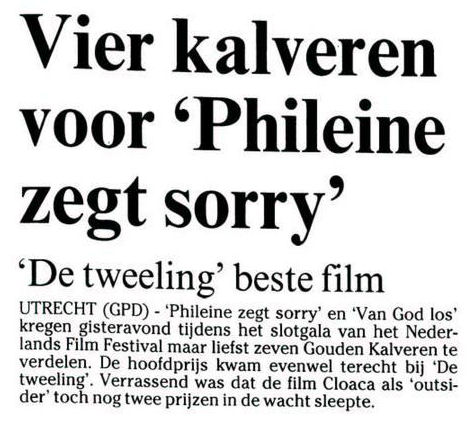 Uit de Leeuwarder Courant van 4 oktober 2003
