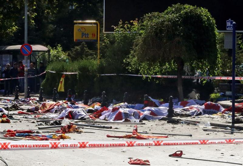 Dodental zelfmoordaanslagen Ankara op 97
