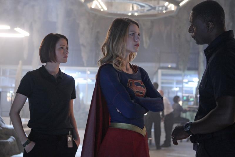 Supergirl: Chyler Leigh, Melissa Benoist en David Harewood