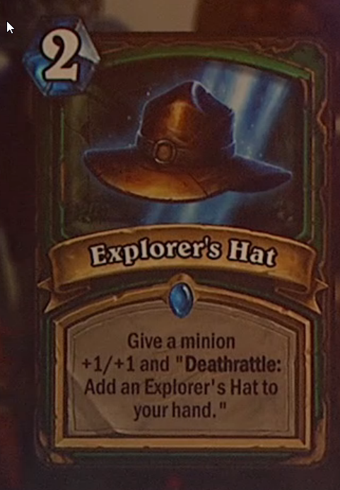 Explorer's Hat Hearthstone