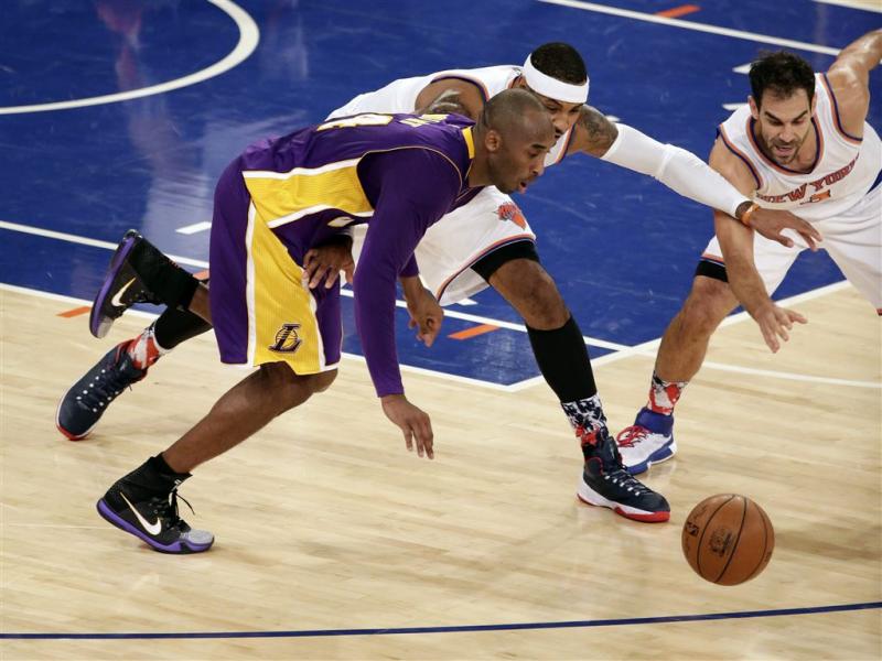 Nederlaag Bryant met Lakers bij Knicks