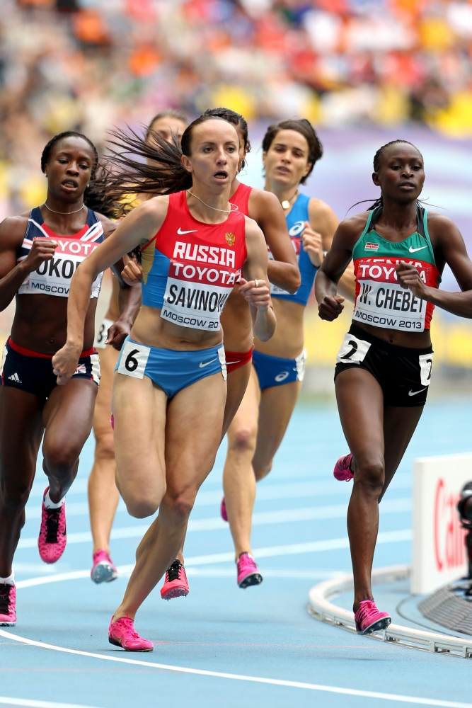 Mariya Savinova, olympisch kampioene op de 800 meter en waarschijnlijk één van de atletes die op de verkeerde plek hebben gepoept (Pro Shots/GEPA)