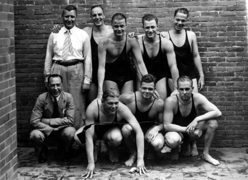 De Nederlandse waterpoloploeg waar Tarics en zijn Hongaren op de Spelen van 1936 tegen speelden (Foto: WikiCommons/Trijnstel)