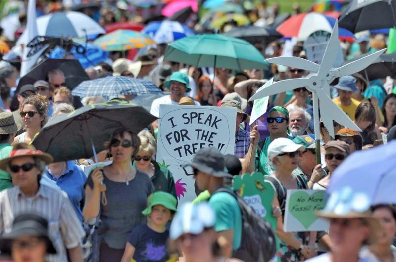 Duizenden Australiërs betogen voor klimaat