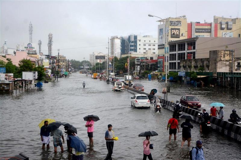 Grote overstromingen in zuidoosten India