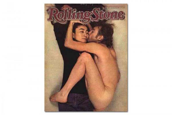 De foto van Annie Leibowitz op de cover van het blad Rolling Stone