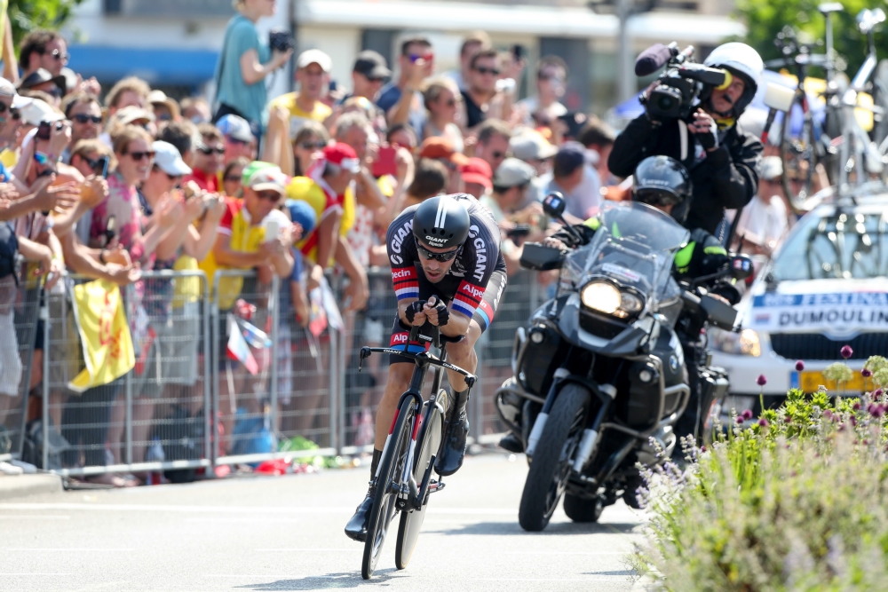 Dumoulin tijdens de proloog in Utrecht (Pro Shots / George Deswijzen)