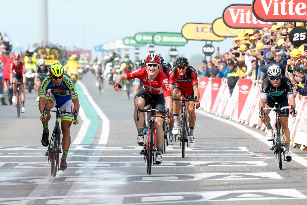 Greipel komt als eerste over de streep op Neeltje Jans (Pro Shots / George Deswijzen)