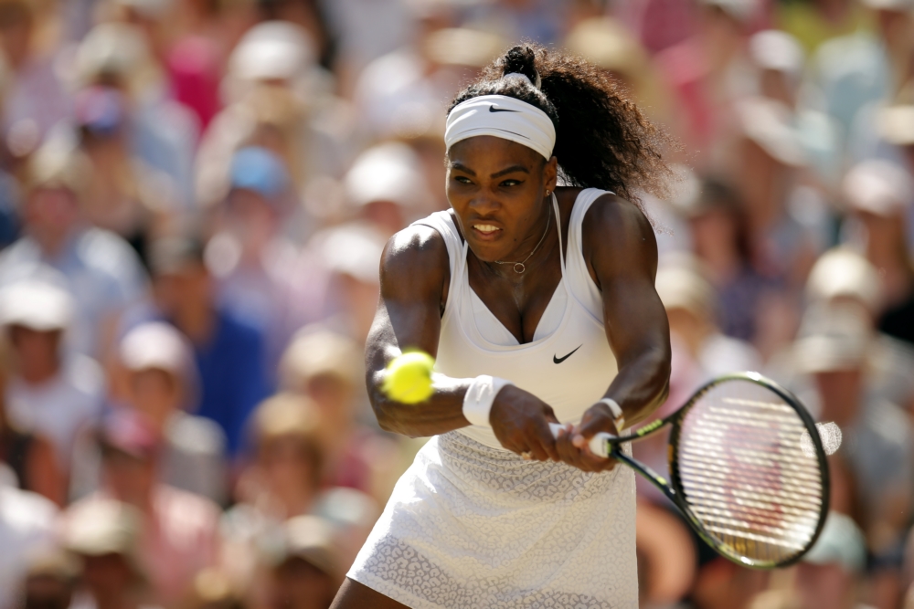 Serena Williams in actie tijdens haar Wimbledon-finale (Pro Shots / Action Images)